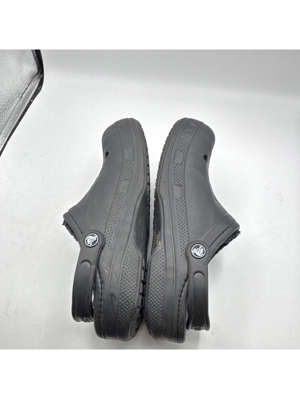 Crocs Classic Lined Clog Unisex Men’s 6 women’s 8 Black Slip On Casual Shoes - Picture 7 of 9